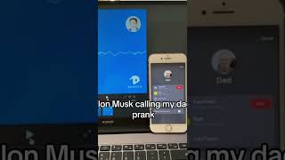 He was shocked 😂#prank #call #callprank #dad #reaction #elonmusk #tesla #lol #funnyshorts #viral