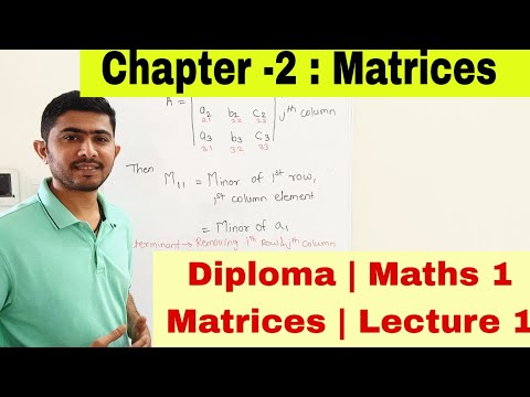 Diploma | Maths 1 | Matrices | Lecture -1 #maths #matrices #determinants #engineering