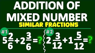 How to Add Mixed Numbers with Similar Fractions Using GCF to Simplify