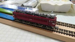 【模型鉄】【国鉄】EF70 関水金属 メンテナンス モーターと接点を復活させて試走【昭和50年代購入】