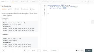 LeetCode 61. [Medium] Rotate List