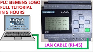 PLC SIEMENS LOGO FULL TUTORIAL IN 5 HOURS STEP BY STEP