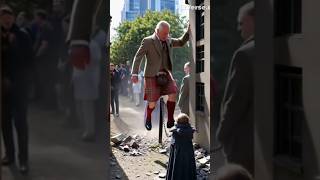 watch King Charles the lll climb the wall amazing