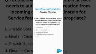 Salesforce AI Specialist 100 Practice Questions | Salesforce Dome #education #aiforsalesforce