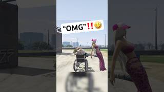 Kicking GTA RP Players in a WHEELCHAIR🤣 #gta #gta5rp #fivem #shorts