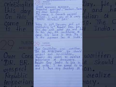 Republic day speech for kids