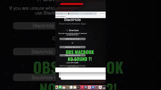 OBS NO SOUND M1 macbook #macbook #obsstudio #nosound