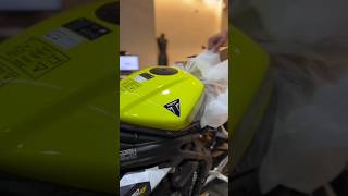 New Speed Triple 1200Rx 💚#triumph #triumphmotorcycles #triumphspeedtriple #speedtriple #triumphbikes