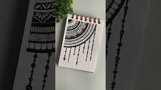 How to draw half mandala ˚˖𓍢ִ໋🌷͙֒✧˚⋆.🦋༘⋆  #mandalaforbegginers #trending #shorts #drawing #artist