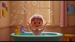 Splish, Splash, A Rainbow Bath | Color Song for Kids | Nursery Rhymes and Learning Songs