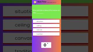 Timeless A2 Level Unit 3 Vocabulary Practice #english #vocabulary #a2level  #practice #shorts
