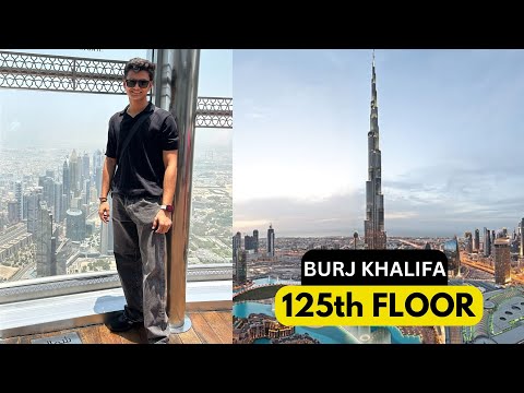 On the 125th floor of Burj Khalifa |  How it looks?🇮🇳
