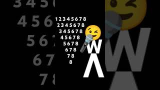 12345678 😉 . #music #emoji #emojyfind #123 #sing123 #singer #123456789 #counting #emojichallenge