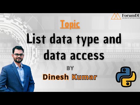 Master Python Lists: Data Access & Manipulation by Dinesh Kumar #pythonprogramming #pythontutorial