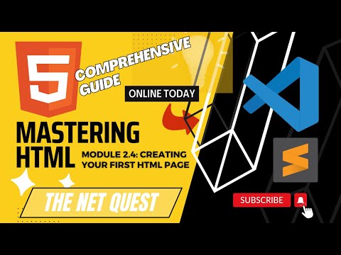 Course Title: Mastering HTML - A Comprehensive Guide | Creating Your First HTML Page