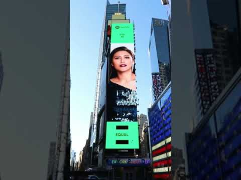 艾怡良 Eve Ai at Times Square (Spotify EQUAL) #shorts #shortstaiwan #shortstw