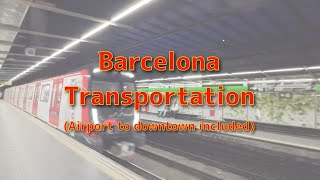 巴塞隆納交通攻略/交通卡怎麼買/機場到市區攻略/Barcelona transportation from airport to downtown/BCN transportation card