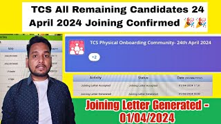 Breaking News: TCS Joining latest Update | 3500+ Candidates Joining Letter Generated Today | Fresher