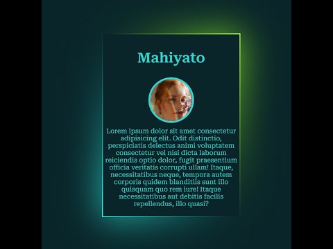 Creative Web Card Design  Using HTML & CSS | @Coding Zone BD