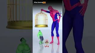 SPIDER VS HULK 3d Effects P61 || #ytshorts #marvel || Afaq Gaming Hub