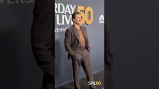 Don't ask us the color of anything because Pedro Pascal has arrived at #SNL50. 😍