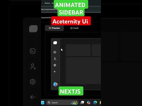 Animated Sidebar #nextjs #javascript #coding #ui #aceternityui #tailwindcss #reactjs