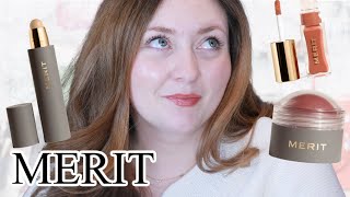 *FULL FACE* of Merit Beauty...Try On, Review, & Wear Test ... Scent Free, Vegan, Minimalist Makeup