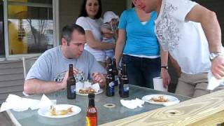 Mike, Frank, and Justin try Mad Dog 357 Hotsauce