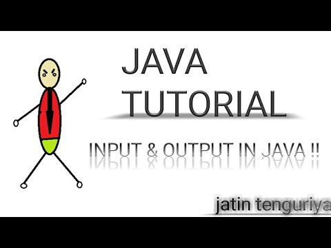 Java tutorial  input & output