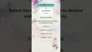 Day 5 | Java code piece. #java #coding #mcq #logic #javaprogramming #solving #snippet