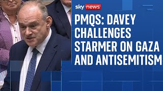 PMQs: Ed Davey questions Starmer on rising levels of antisemitism and Gaza