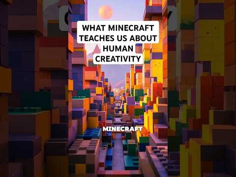 What Minecraft Teaches Us About Human Creativity #shorts #minecraft #creativity #thinkinseconds
