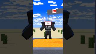 Save Titan TVMan or Watch Him Burn?! 😭🔥 #shorts #tvman #minecraft