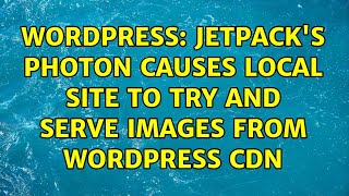 Wordpress: Jetpack's photon causes local site to try and serve images from Wordpress CDN