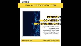 Legal conversation platform  #legal #innovation #ai #technology #growingbusinesses #leegalai