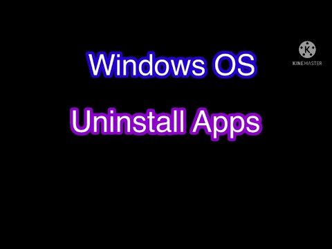 3 Unistalling apps