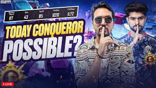 😎TODAY CONQUEROR POSSIBLE?  RANK PUSH  DAY 9 🔥| with BGMI LIVE ‪@LoLzZzGaming