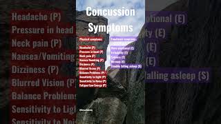 What are the symptoms of #concussion 🧠🏒