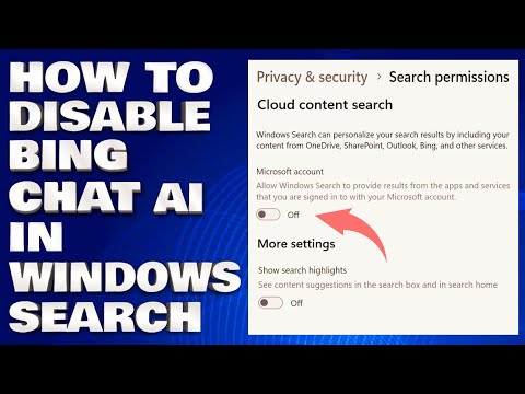 How To Disable Bing Chat AI in Windows Search
