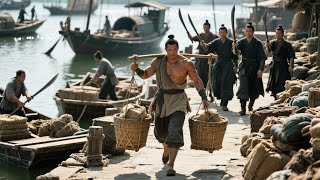 Kung Fu Movie: A bullied dock porter turns out to be a hidden, unbeatable war god!