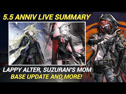 Arknights CN 5.5 Anniversary Livestream Summary!