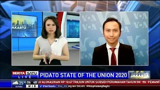 VOA Live Report untuk BeritaSatu: Pidato State of the Union 2020