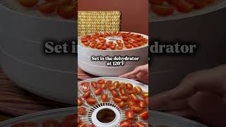 Dehydrating some cherry tomatoes!     #kitchen #cooking #homemade #food #recipe #dehydrator #tomato