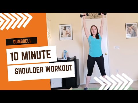 10 Minute Shoulder Home Workout/Dumbbells