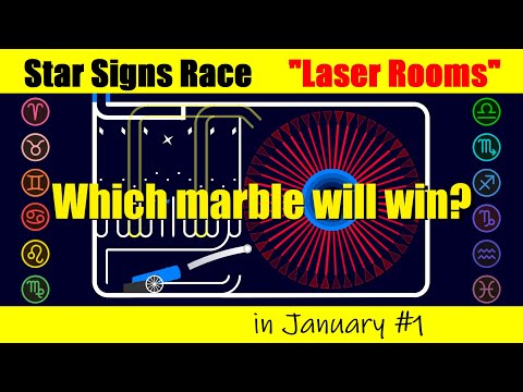 Star Signs Race "Laser Rooms" - in January #1 - in Algodoo