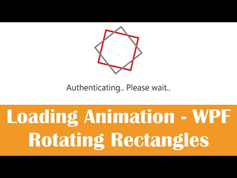 Learn WPF Animation (DoubleAnimation )  - Rotating Rectangles (.NET 6  C#)