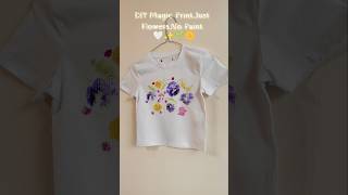 DIY Magic Print.Just Flowers.No Paint 🌼☘️#craft #creative #diy #shortvideo #shorts #art #printing