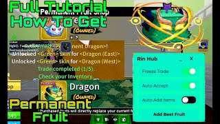 FULL TUTORIAL HOW TO GET PERMANENT/GAMEPASS🤑|Rin Hub Script| BloxFruits | Freeze Trade | Trade Scam
