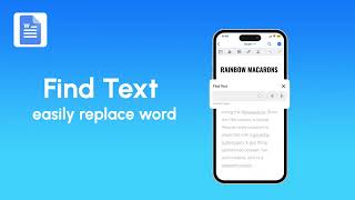 Best Word Editor & viewer App for IOS | Find text & easily replace word | #mobile #edit | #files