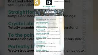 Synonyms for CLEAR in Business English #businesscommunication #professionalenglish #businessenglish
